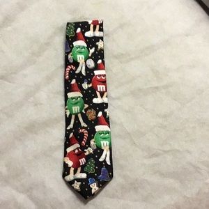 M&M,s Christmas cookies & candies Tie
